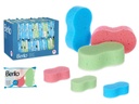 Set 3 esponjas para baño surtidas en 3 colores vibrantes
