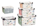 Set 3 pzs cajas plástico Memories: Organiza tus recuerdos con estilo