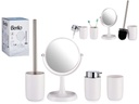 Set 4 piezas artículos de baño blanco: Elegancia y funcionalidad