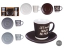 Set 4 tazas 180 ml surtidos, diseños únicos para disfrutar juntos