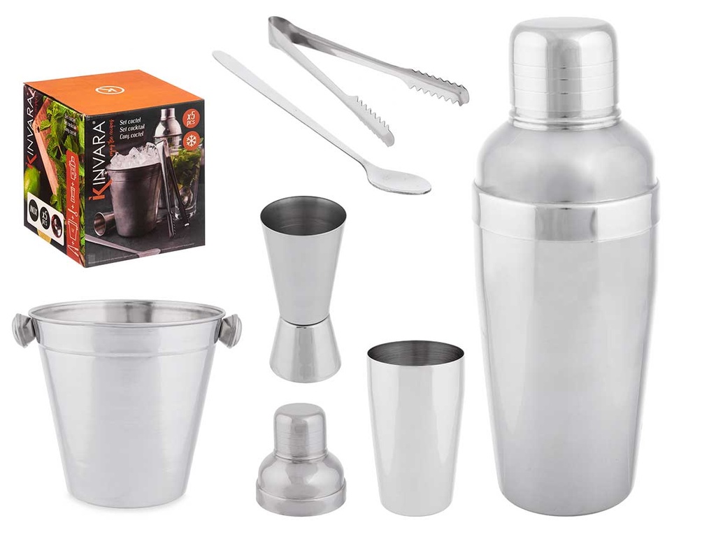 Set 5 Piezas Coctel: Elegancia y Sabor en Cada Bebida Casera