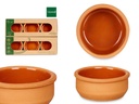 Set 6 cazuelas de barro marrón, ideal para cocinar con sabor auténtico