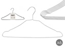 Set 6 perchas metálicas: Organiza tu ropa con estilo y durabilidad