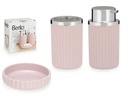 Set baño 3 pzs rosa: Elegancia y comodidad para tu hogar