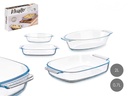 Set de 2 bandejas de borosilicato, perfectas para hornear y servir