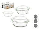 Set de 3 cacerolas de borosilicato: resistencia y elegancia al cocinar