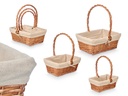 Set de 3 cestas de mimbre rectangulares: Organiza con estilo