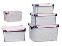 Set de 3 piezas de cajas de plástico Vibes: organización y estilo