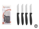 Set de 4 Cuchillos Peladores Negros: Diseño Elegante y Funcionales