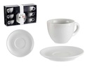Set de 6 tazas de café de porcelana blanca - Estilo y elegancia