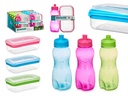 Set fiambrera y cantimplora surtido en 3 colores para llevar todo