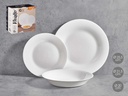 Set vajilla lisa opal 18pzs: Elegancia y resistencia para tu mesa