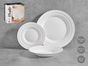 Set vajilla ondas opal 18pzs: Elegancia y durabilidad para tu mesa