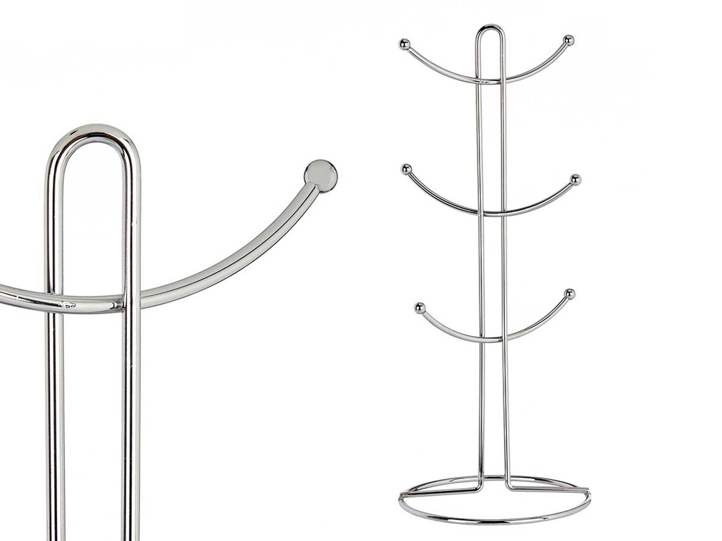 Soporte metálico para tazas: Elegancia y organización en tu cocina