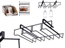 Soporte negro metal copas: Elegancia y resistencia para tu hogar