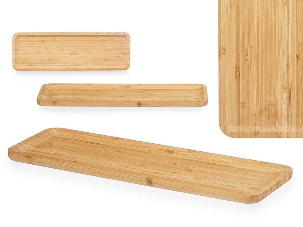 Tabla bambú rectangular: elegante y funcional para tus eventos