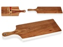 Tabla cortar madera borde blanco de 45 cm: resistente y elegante