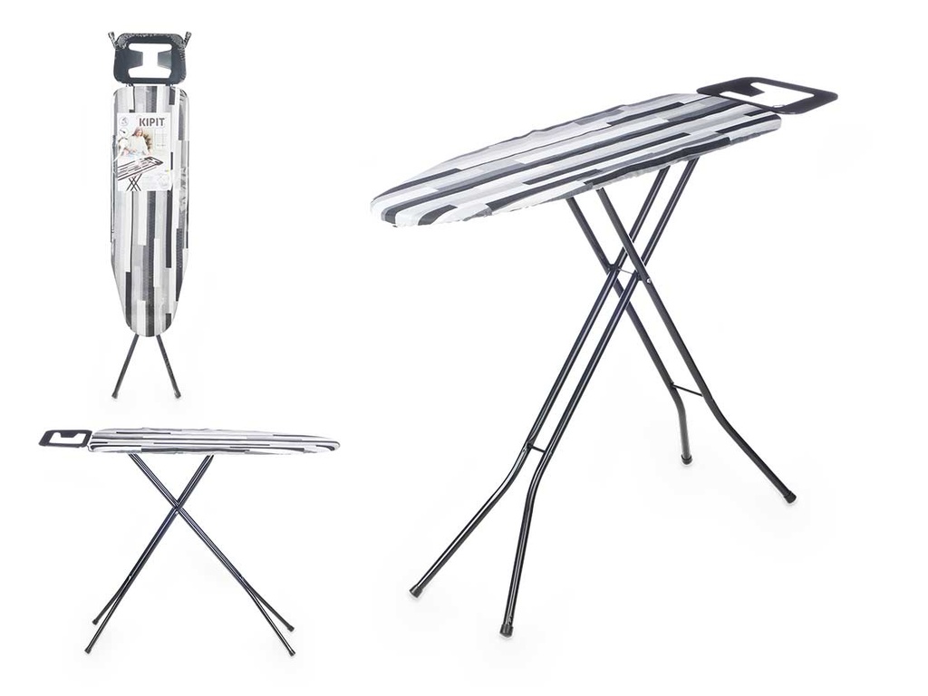 Tabla plancha: Eficiencia y estilo en rayas blanco y negro