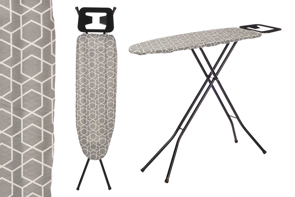 Tabla planchar geométrica: diseño práctico y elegante 30x105cm