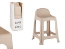Taburete alto plástico beige: Comodidad y estilo para tu hogar
