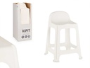 Taburete alto plástico blanco: comodidad y estilo para tu espacio