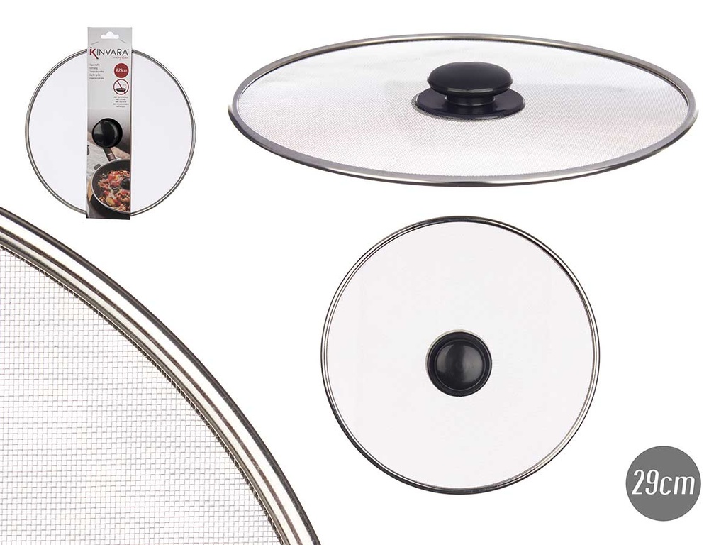 Tapa sartén acero rejilla de 29 cm: cocción perfecta y saludable