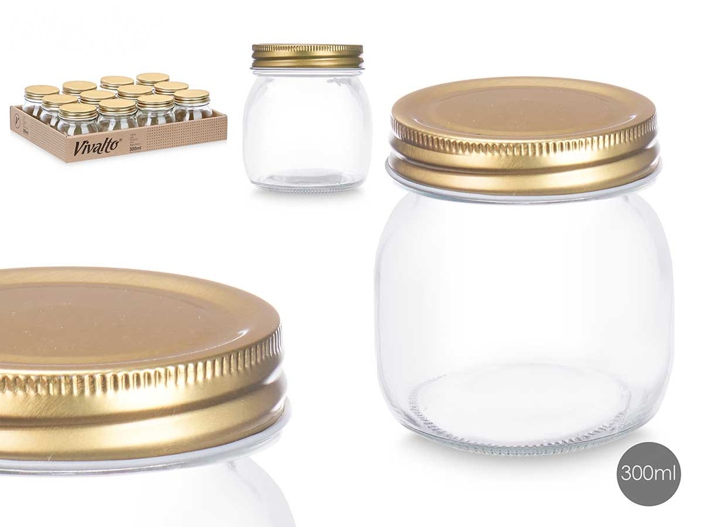 Tarro conserva 300ml: Ideal para almacenar y proteger tus alimentos