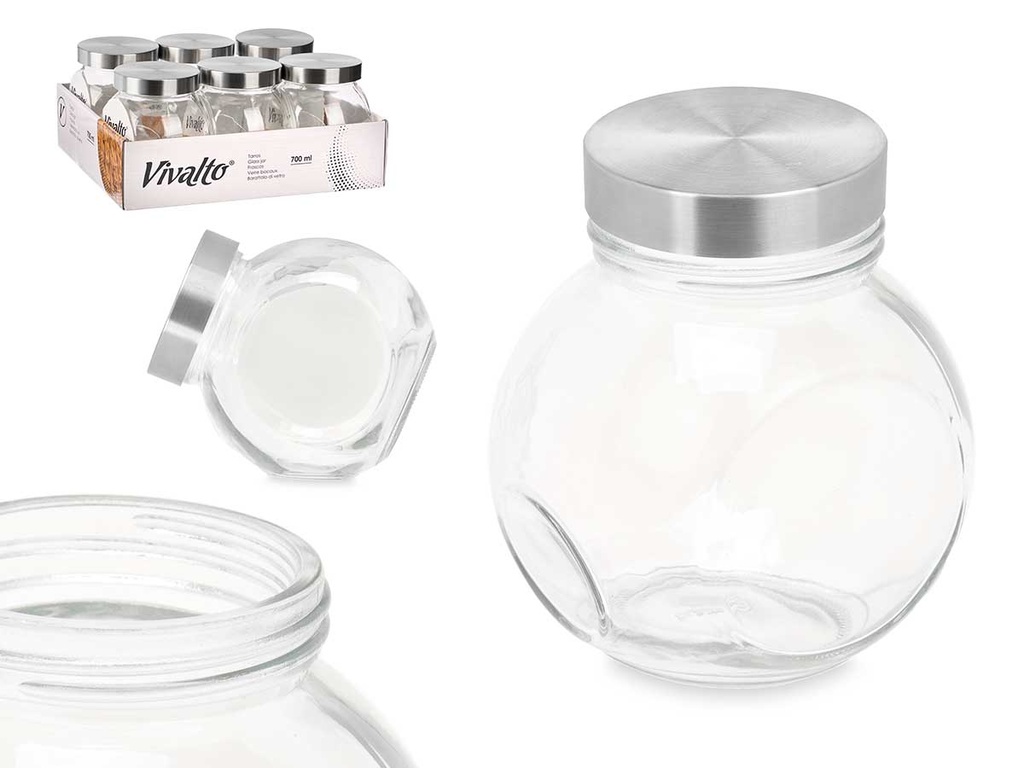 Tarro galletero inclinable 700ml: Diseño práctico y elegante
