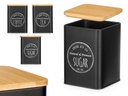 Tarro tapa bambú: elegancia en 3 modelos negro para tu hogar