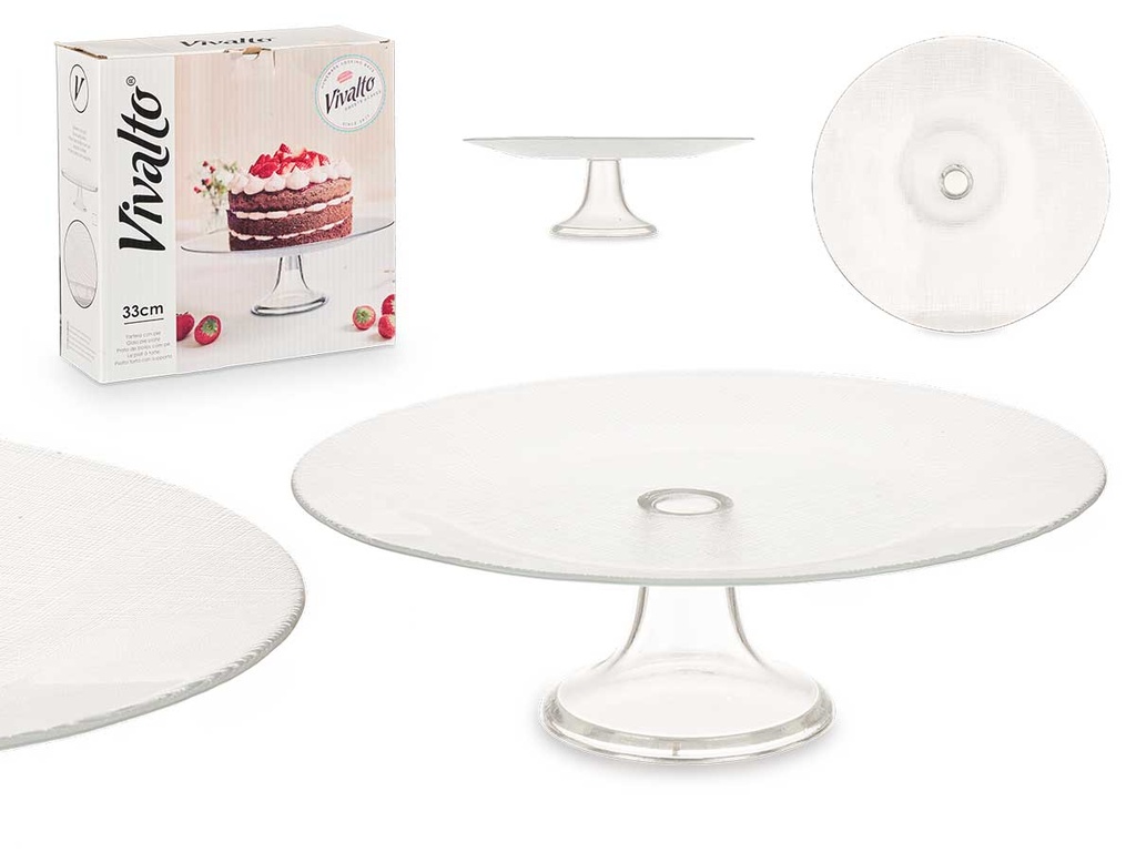 Tartera con pie 33cm: Elegancia y funcionalidad para tus postres