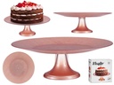 Tartera vidrio 33cm con pie rosa pastel: Elegancia y estilo en tu mesa