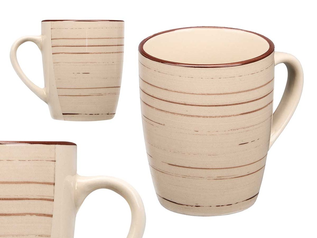 Taza 300 ml espiral tierra: elegancia y estilo en cada sorbo