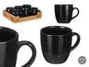 Taza café con leche negra de 210 ml: Estilo y sabor en cada sorbo