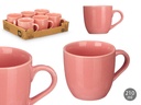 Taza café con leche rosa palo de 210 ml: Estilo y elegancia diaria