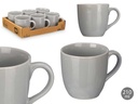 Taza de café con leche gris 210 ml: Estilo y Funcionalidad Diaria
