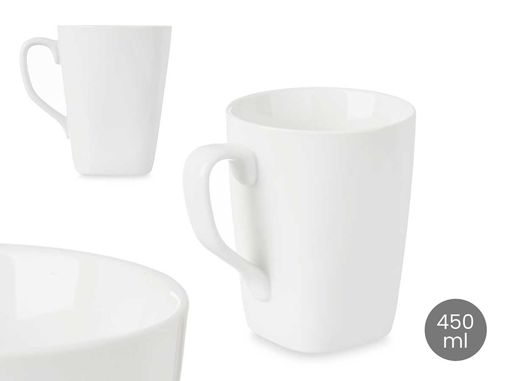 Taza desayuno porcelana cuadrada: Elegancia y resistencia