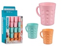Taza plástico 300ml surtido de 3 colores para disfrutar tus pasteles