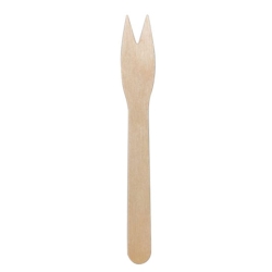 Tenedor Madera Patatas Fritas Bio Compostable