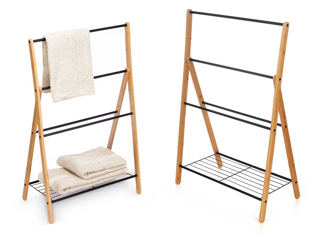 Toallero Bambu Negro: Elegancia y Sostenibilidad para tu Baño