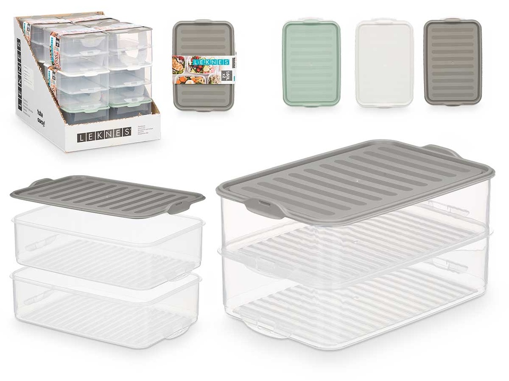 Tupper tapa 2 niveles surtidos, ¡organiza y conserva tus alimentos!