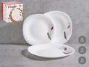 Vajilla 18pzs cuadrada Tulipán Opal: Elegancia y Calidad para tu Mesa