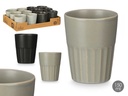 Vaso cortado surtido gris y negro: Elegancia en cada sorbo