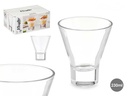 Vaso cónico base 230ml: Ideal para bebidas y fácil de usar