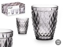 Vaso diamante gris 250 ml: Elegancia y estilo en cada sorbo