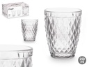 Vaso diamante transparente 250 ml: elegancia y versatilidad en tu mesa
