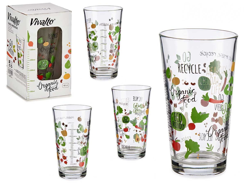 Vaso medidor organic: precisión y estilo en 450ml de diseño