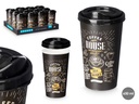 Vaso plástico con tapa ideal para llevar, capacidad de 650ml