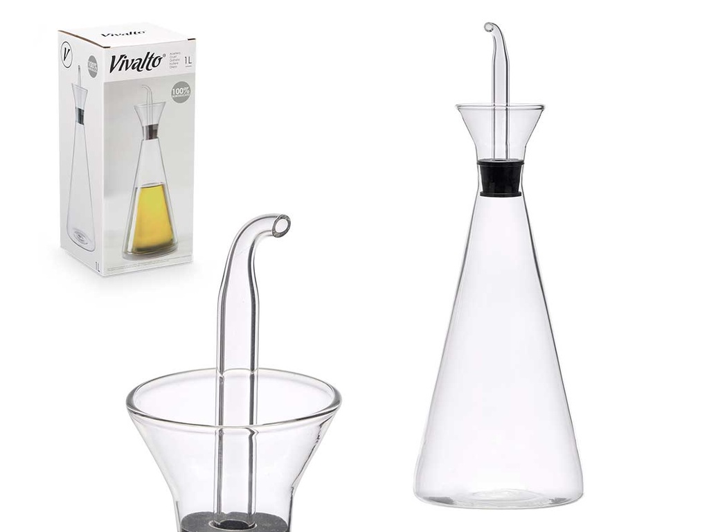 Aceitera cónica 1000ml: Diseño elegante y fácil dosificación