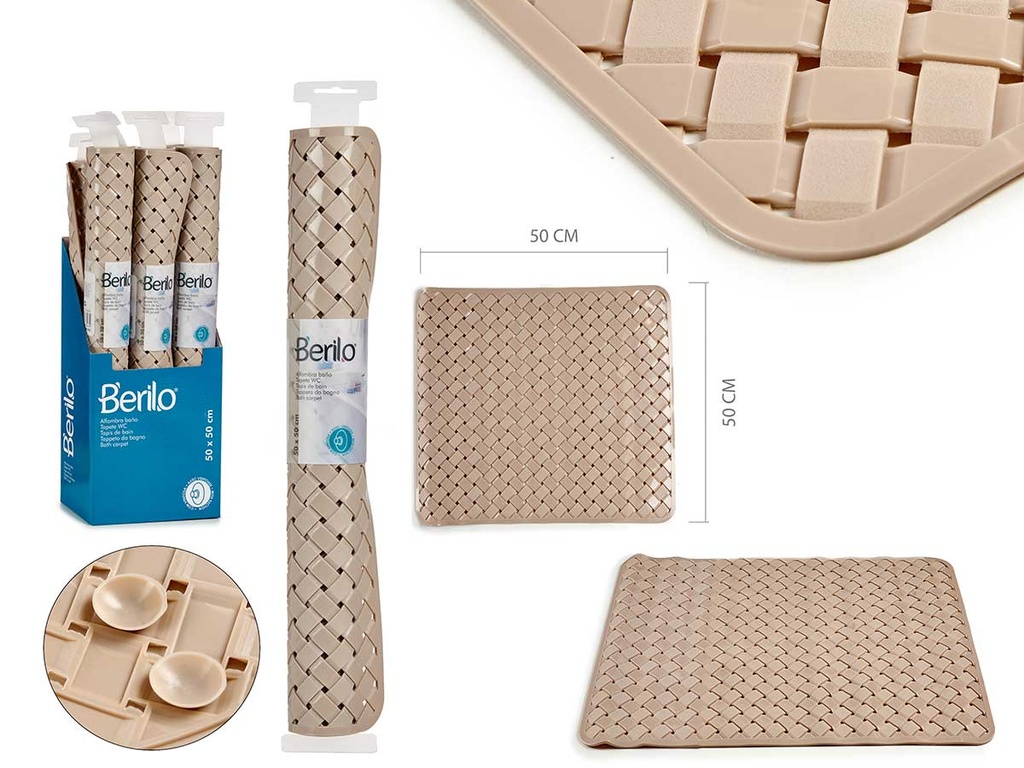 Alfombra antideslizante trenzado beige: seguridad y estilo en tu hogar