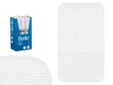 Alfombra baño antideslizante de goma blanca, segura y elegante